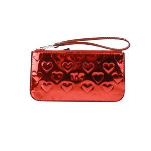 NWT Marc by Marc Jacob Mirror Heart Large Wristlet Red
